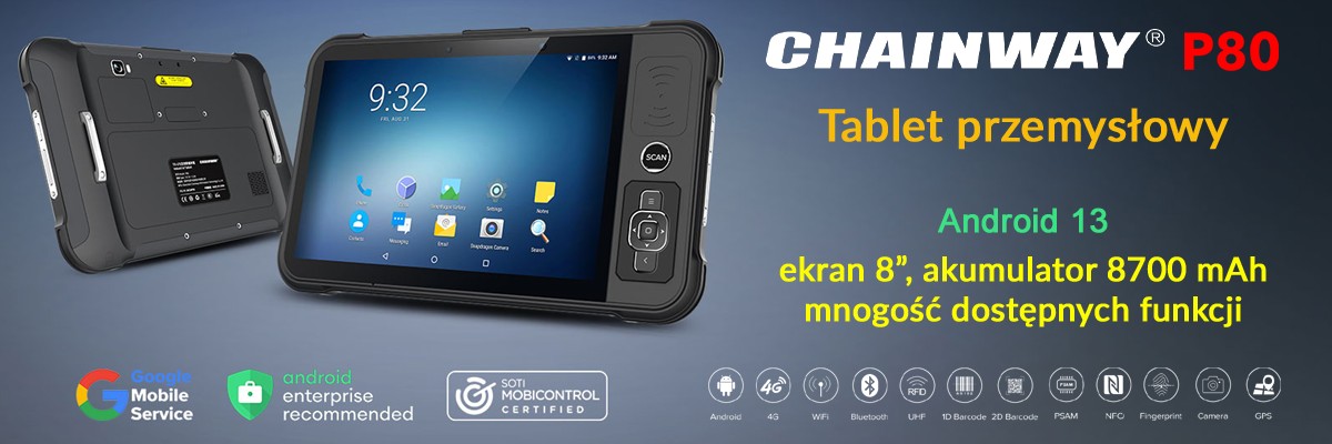 Chainway P80 - Tablet przemysłowy - Android 13